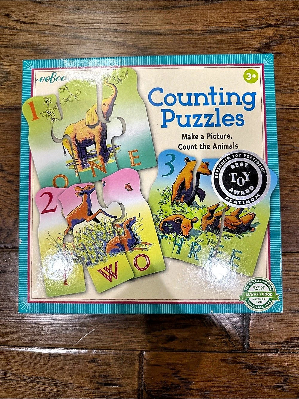 eeBoo Counting Puzzles: Make a Picture, Count the Animals